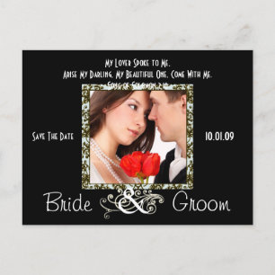 Save the Date mit Ihrem Foto Ankündigungspostkarte