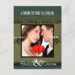 Save the Date mit Ihrem Foto Ankündigungspostkarte