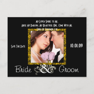 Save the Date mit Ihrem Foto Ankündigungspostkarte