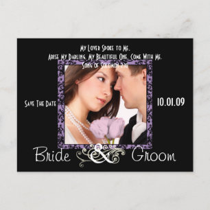 Save the Date mit Ihrem Foto Ankündigungspostkarte