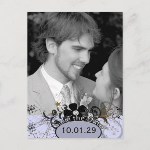 Save the Date mit IHREM Foto - Lavendel Ankündigungspostkarte