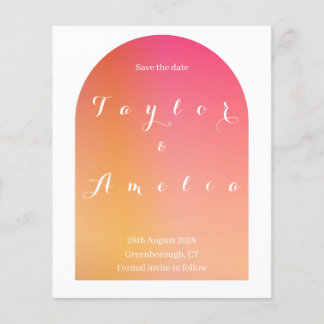 Save the Date Modern Boho Arch Einladung Flyer