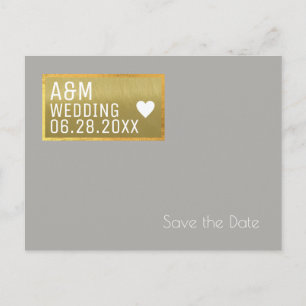 save-the-date modern wedding invitation ankündigungspostkarte