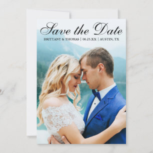 Save the Date Moderne Fotokarte SB