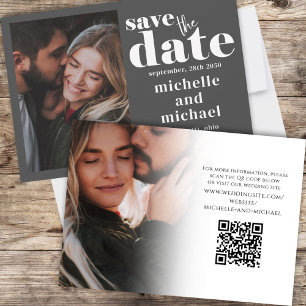 Save the Date Moderne Website zum Foto Hochzeiten