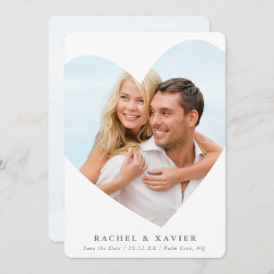 SAVE THE DATE, moderner Foto Einladung