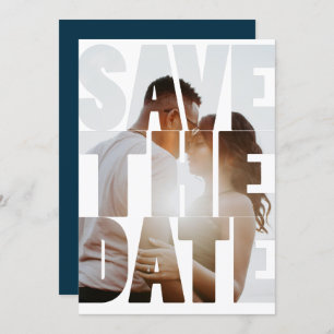 Save the Date Modernes Personalisiertes Foto Ankündigung