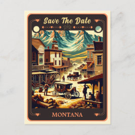 Save The Date | Montana Einladung Postkarte