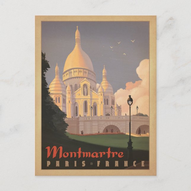 Save The Date | Montmartre - Paris, Frankreich Ankündigungspostkarte (Vorderseite)