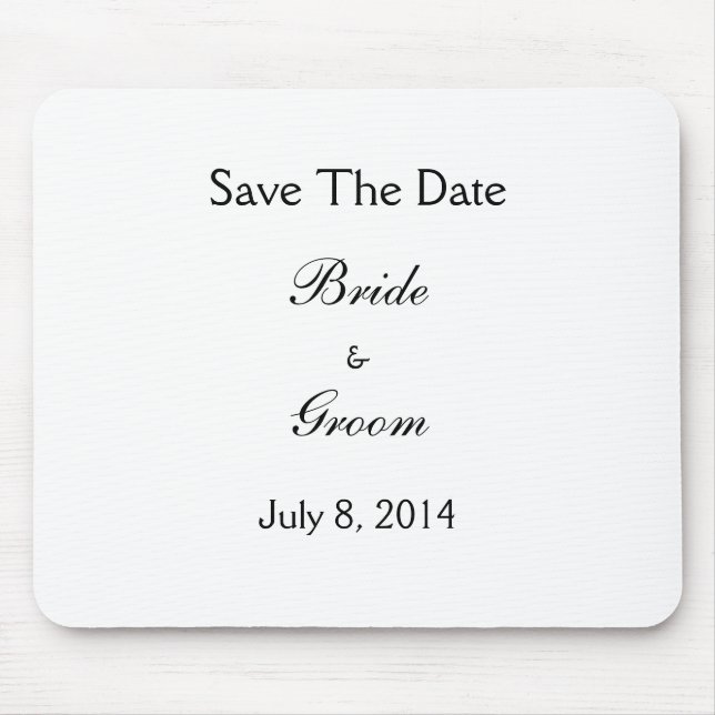 Save The Date Mousepad (Vorne)