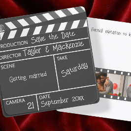 Save the Date Movie Clapperboard Wedding Einladung