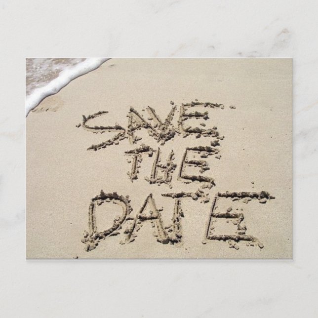 Save the Date nach der Karte (Vorderseite)