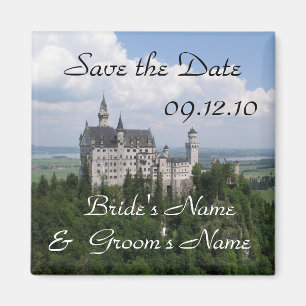 Save the Date Neuschwanstein Castle Magnet