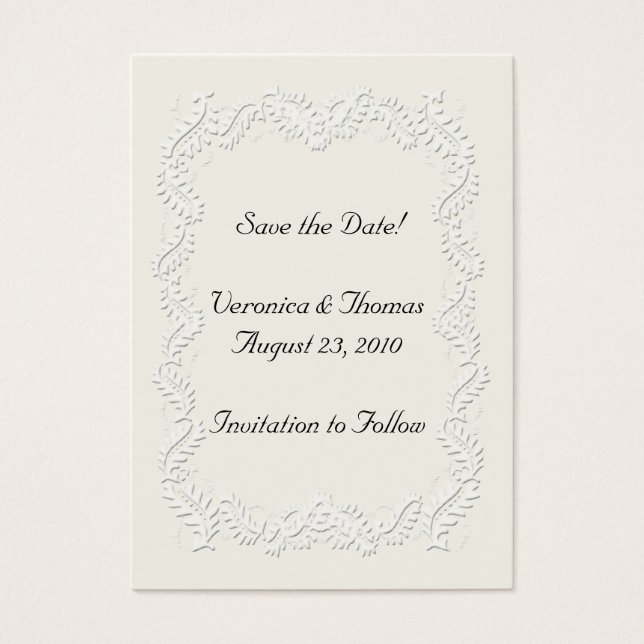 Save the Date neutral (Vorderseite)