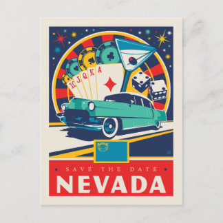 Save The Date | Nevada Einladungspostkarte