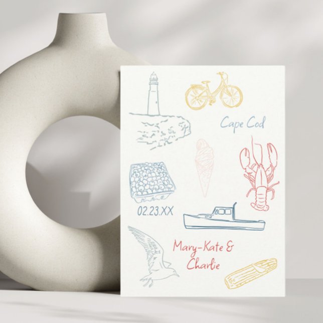 Save the Date New England Sommerhochzeit Einladung (Von Creator hochgeladen)