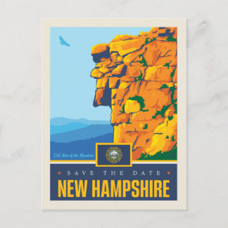 Save The Date | New Hampshire Einladungspostkarte