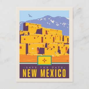 Save The Date   New Mexico Einladungspostkarte