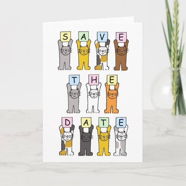 Save the Date Niedlich Ankündigung (Vorderseite)