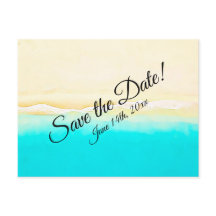 Save the Date Ocean Shore Beach Hochzeit