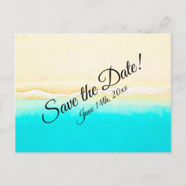 Save the Date Ocean Shore Beach Hochzeit Postkarte