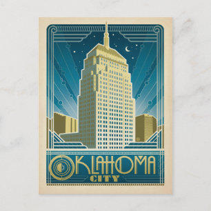Save The Date   Oklahoma City, ok Ankündigungspostkarte