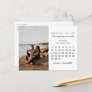 Save the Date Oktober 2023 Kalender Neuer Monat Postkarte