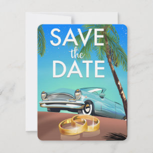 Save the Date Oldtimer und Hochzeitsringe.