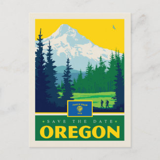 Save The Date | Oregon Einladungspostkarte