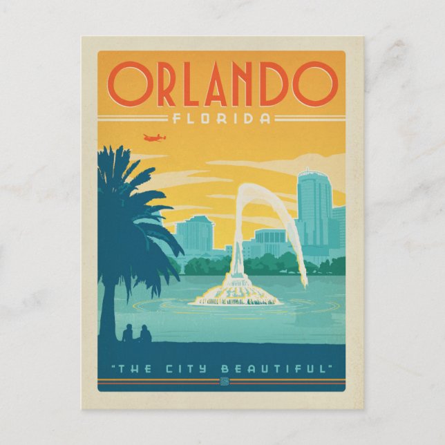 Save The Date | Orlando, FL Ankündigungspostkarte (Vorderseite)
