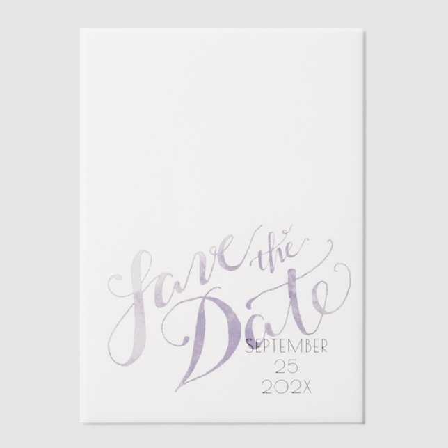 Save the Date Overlay für Wasserfarben (Vorderseite)