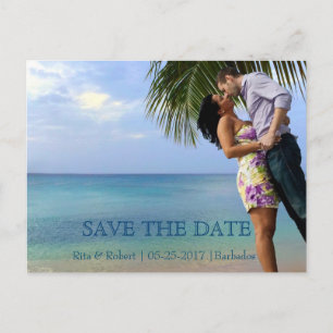 Save The Date   Ozean   Paare Bild Postkarte