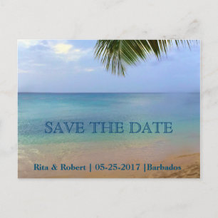 Save The Date Ozean Postkarte