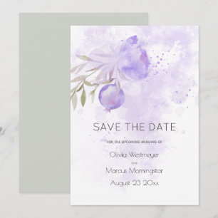 Save the Date Pale Lilac Lila Rose Angesagt Einladung