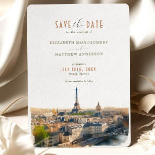 Save the Date Paris - Frankreich - Einladung
