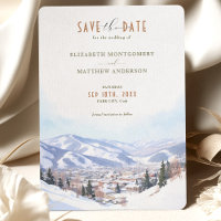 Save the Date Park City, Utah Wedding