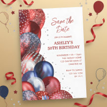 Save the Date Patriotic 50. Geburtstag