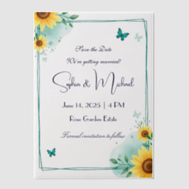 "Save the Date" Personalisierte Hochzeit