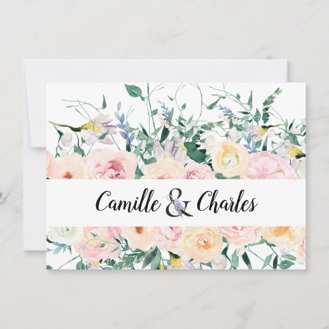 Save the Date Personalisierte Hochzeitskarte (Vorderseite)