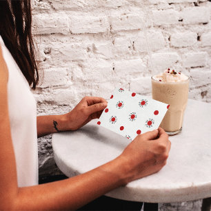 Save the Date Polka Dots Postkartenvorlage Ankündigungspostkarte