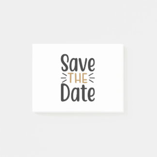 Save the date post-it klebezettel