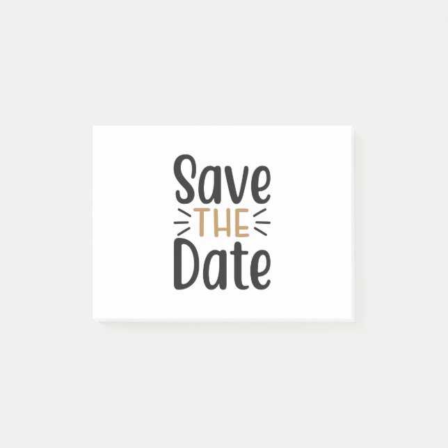 Save the date post-it klebezettel (Vorderseite)