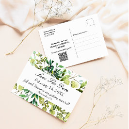 Save the Date Postcard Eukalyptus Greenery Postkarte