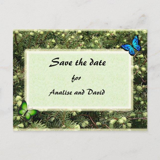 Save The Date Postcard Postkarte (Vorderseite)