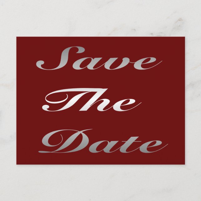 Save the Date Postkarte (Vorderseite)