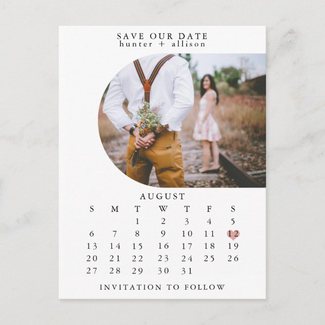 Save the Date Postkarte (Vorderseite)