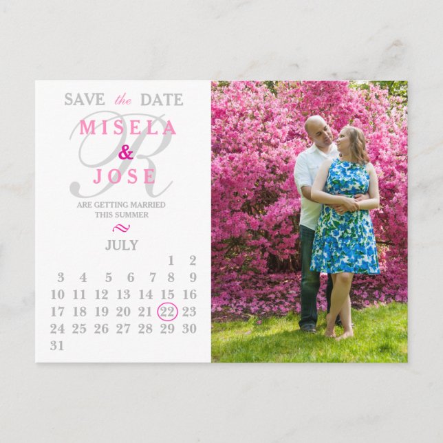 Save the Date Postkarte (Vorderseite)