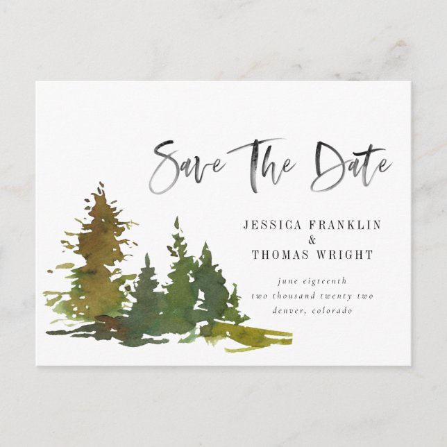 Save the Date Postkarte (Vorderseite)