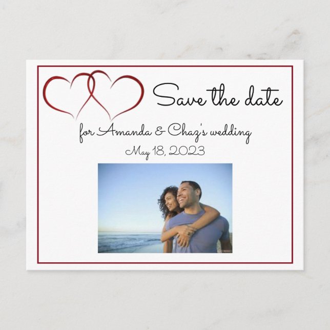 Save the Date Postkarte (Vorderseite)