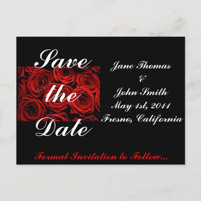 Save the Date Postkarte (Vorderseite)